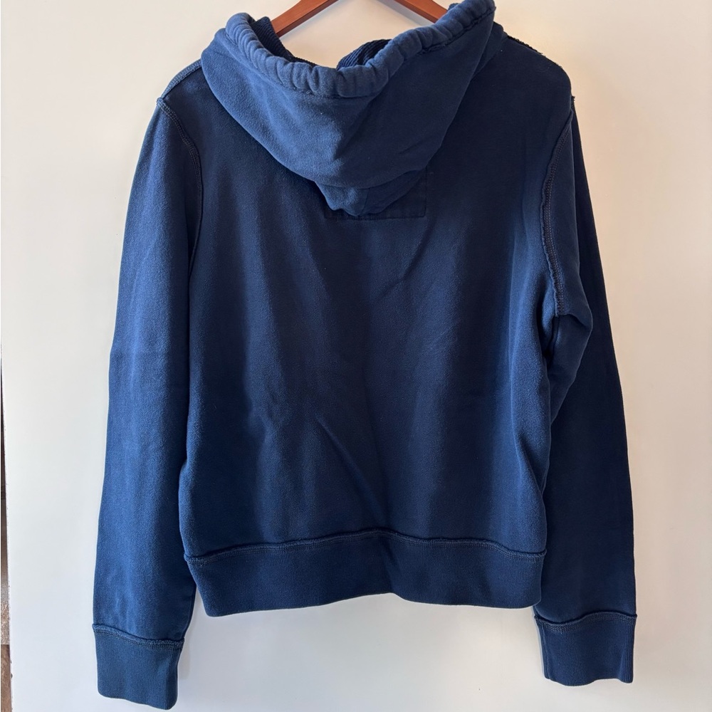 Hollister Dark Blue Hoodie with Logo - Picture 5 of 10